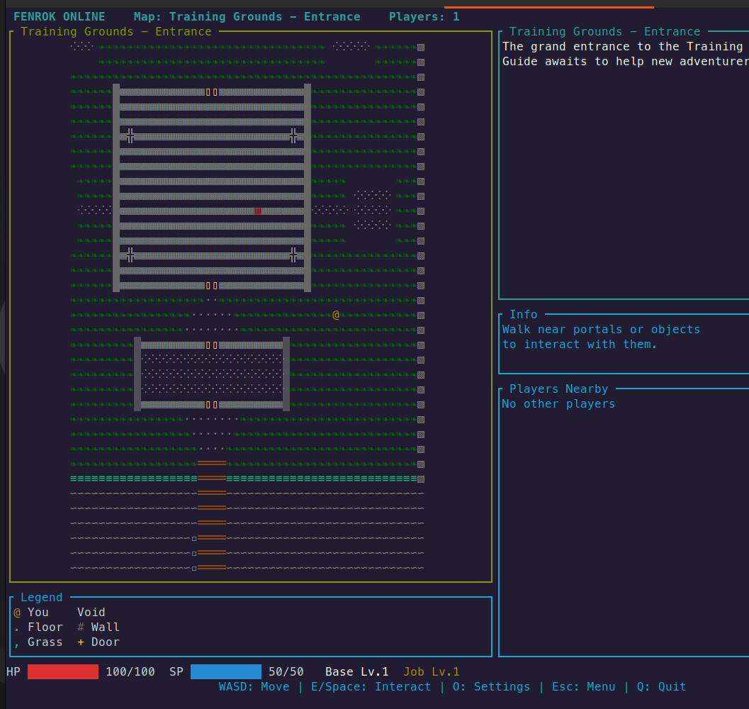 Fenrok Online gameplay - exploring the world